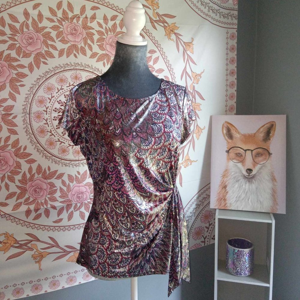 Metallic blouse
